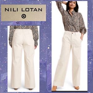 👚NWT Nili Lotan x Target High-Rise Wide Leg Cargo Pants 24W 26W